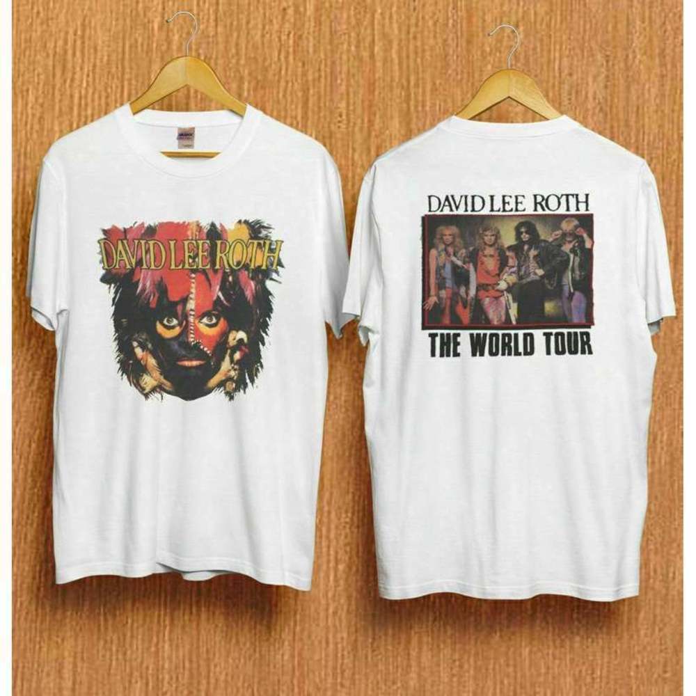 David Lee Roth The World Tour 1986 Classic 2 Sided T Shirt